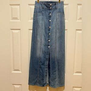 Seven7 Women’s Denim Maxi Skirt
